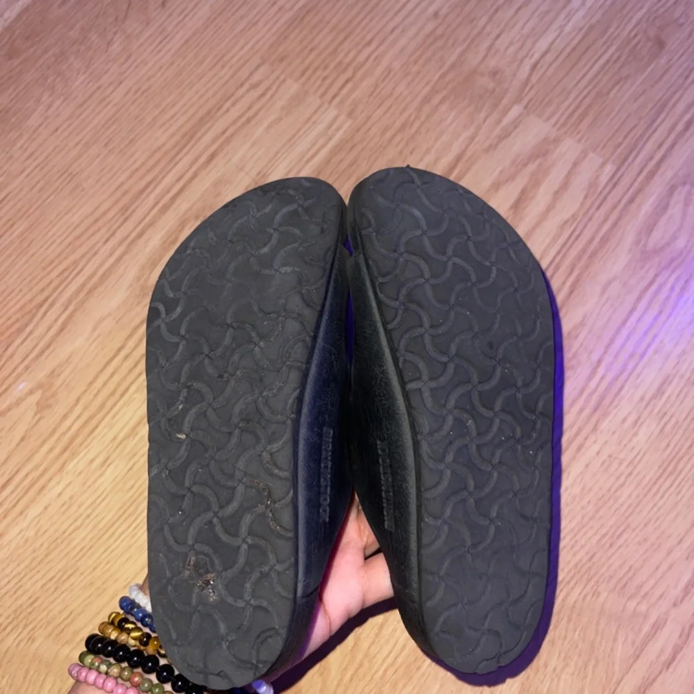 Kids Birkenstock Unisex Black Arizona Slip On Sandals Size 26 (8-8.5)
